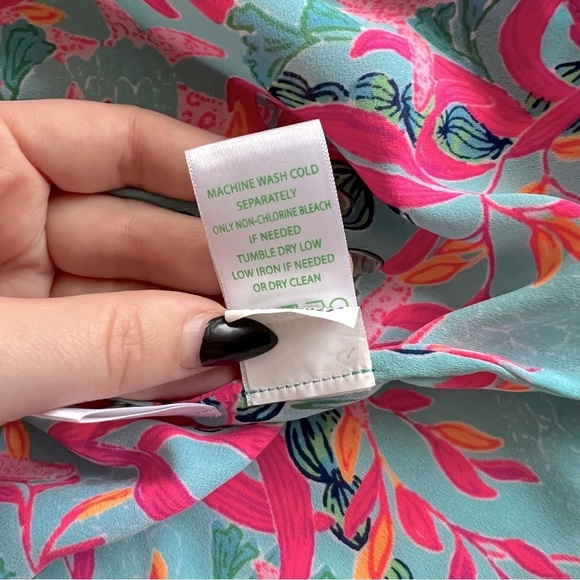 Lilly Pulitzer - Maryellen Off-the-shoulder Top - Multi Seaweed Samba - Picture 8 of 11